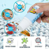 Stain Remover for Clothes Roller-Ball Cleaner White Cotton Clothes Stain Remover Roll Bead Design Instant Stain Remover for Cotton, Linen, Polyester,Blended Fabric, Denim, Down Jacket etc.